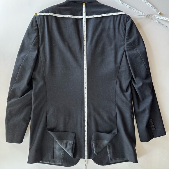 Pronto Uomo Mens Blazer Sport Coat Two Button Casual Jacket Size 44L Wool Suit - Picture 6 of 15